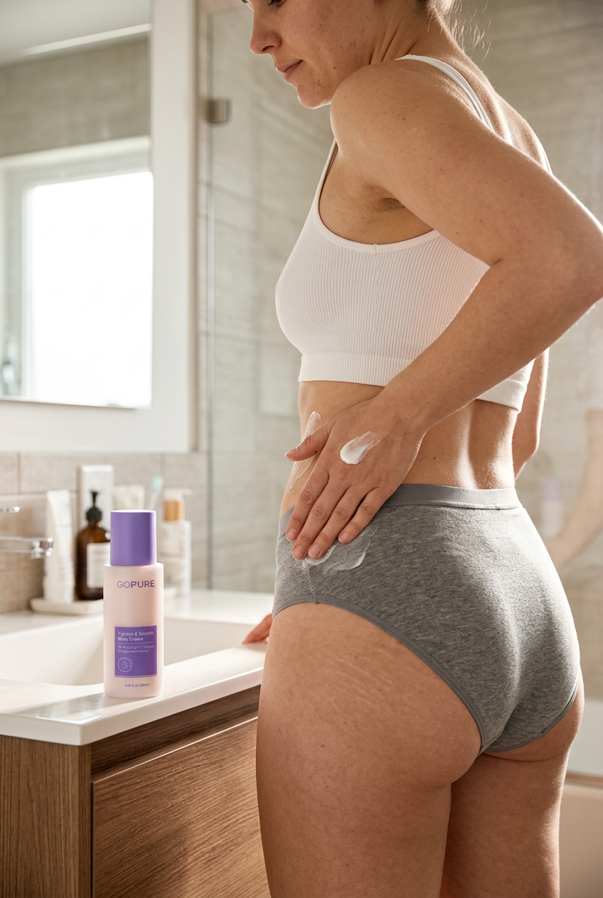 goPure Belly Firming Cream — Tighten & Smooth for Stretch Marks, 4.25 fl oz