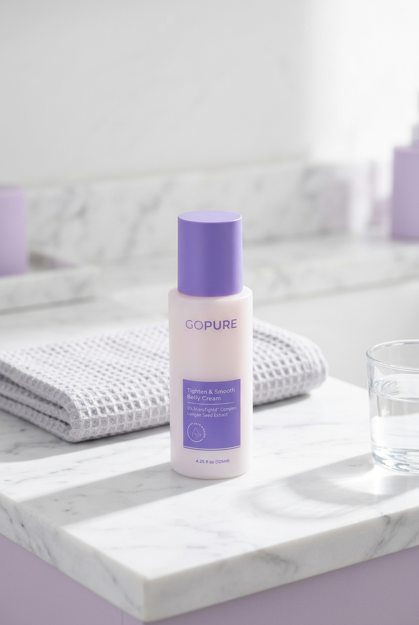 goPure Belly Firming Cream — Tighten & Smooth for Stretch Marks, 4.25 fl oz